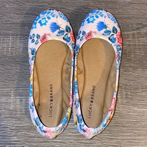 Lucky Brand Emmie Multi Ballet Floral Flats